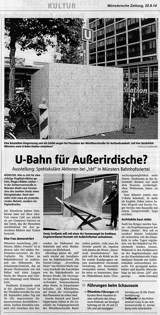 Bericht Muenstersche Zeitung